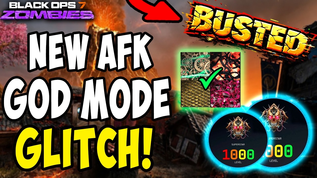 NEW AFK INFINITE XP GLITCH! SOLO GODMODE + LEVEL 1000 FAST (BO7 Zombies)