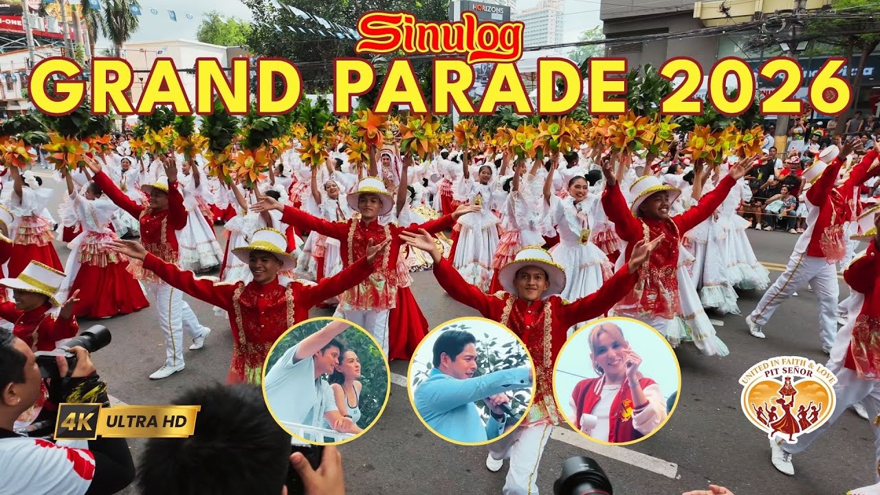 🔥🇵🇭 Sinulog Grand Parade 2026 Philippines' MOST FAMOUS & BIGGEST Festival, Cebu City 4K