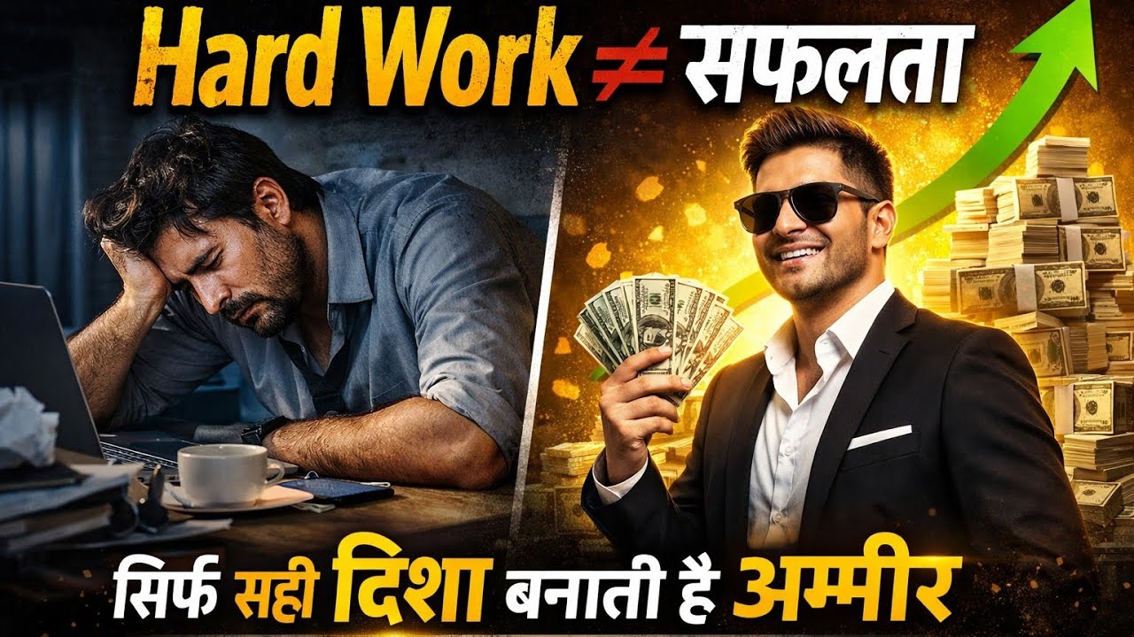 Hard Work नहीं, सही Direction आपको अमीर बनाती है | कड़वा लेकिन सच्चा सच 
