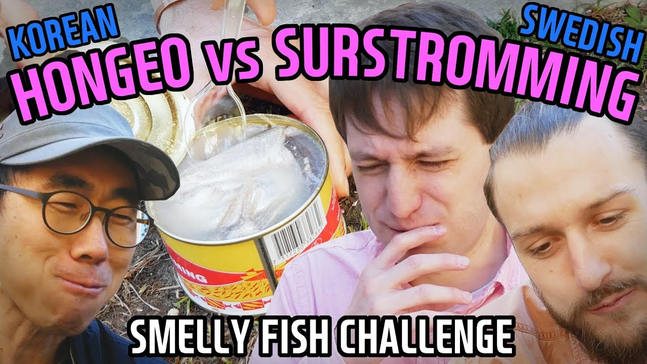 World's SMELLIEST Fish | Surstromming vs Korean Skate (청어 vs 홍어)
