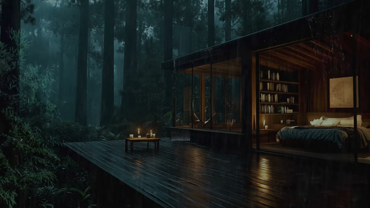 Peaceful Night Rain in the Forest | Relaxing Nature Rain Sounds for Deep Sleep and Calm Mind