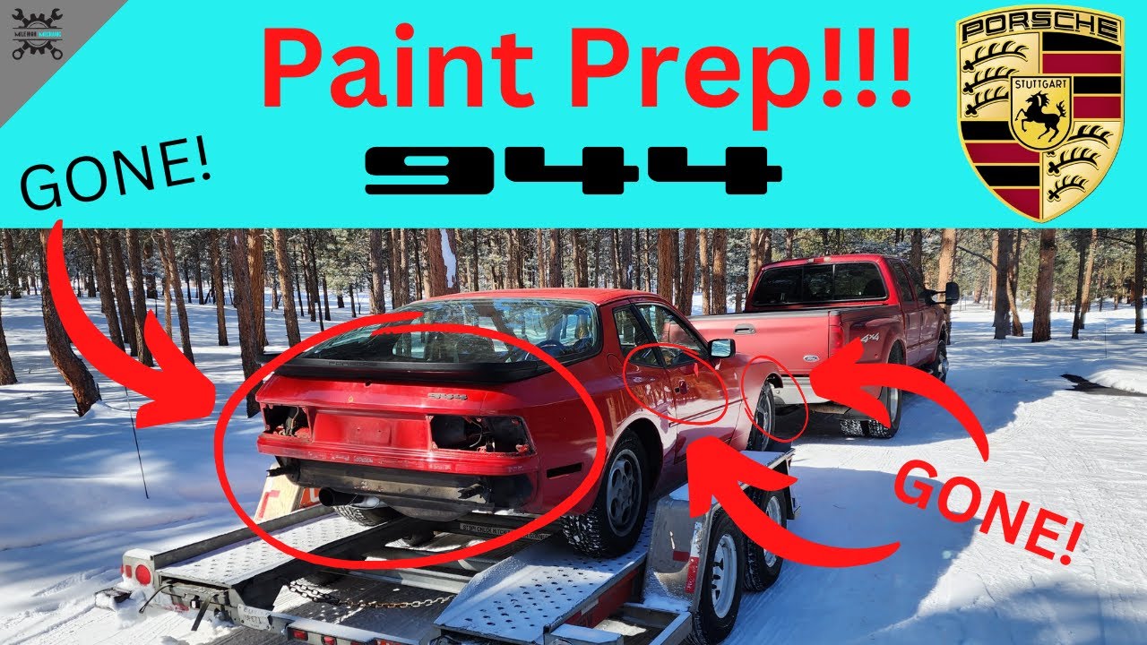 Prepping my 944 for Paint | Porsche 944 Paint Prep