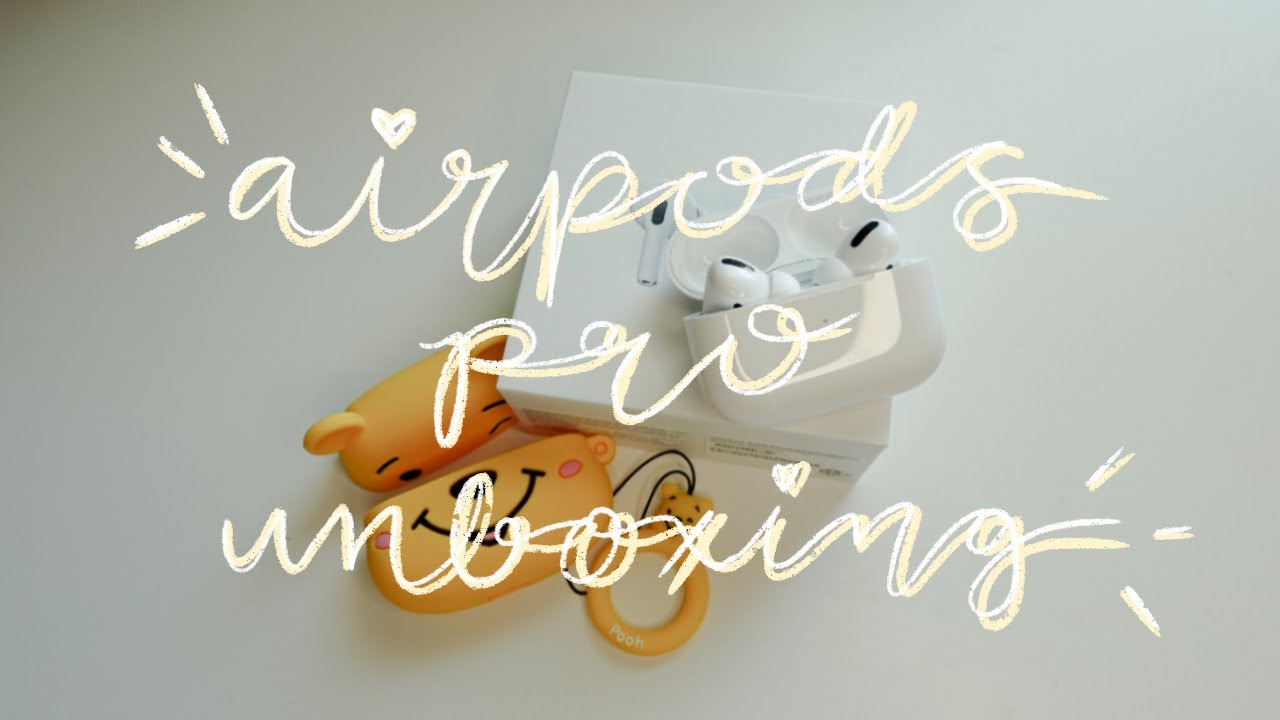 apple airpods pro unboxing + airpods case