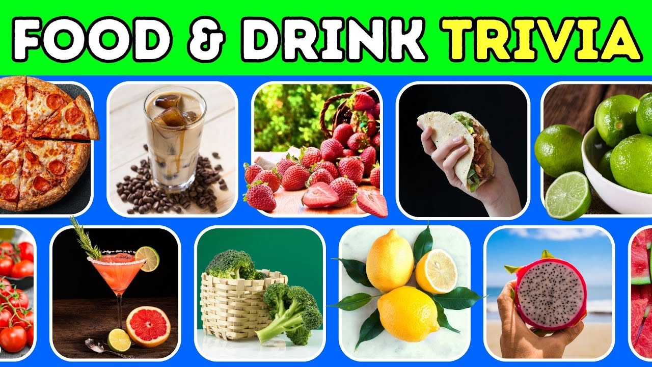 Food and Drink Trivia Quiz 🍔🍒🍰