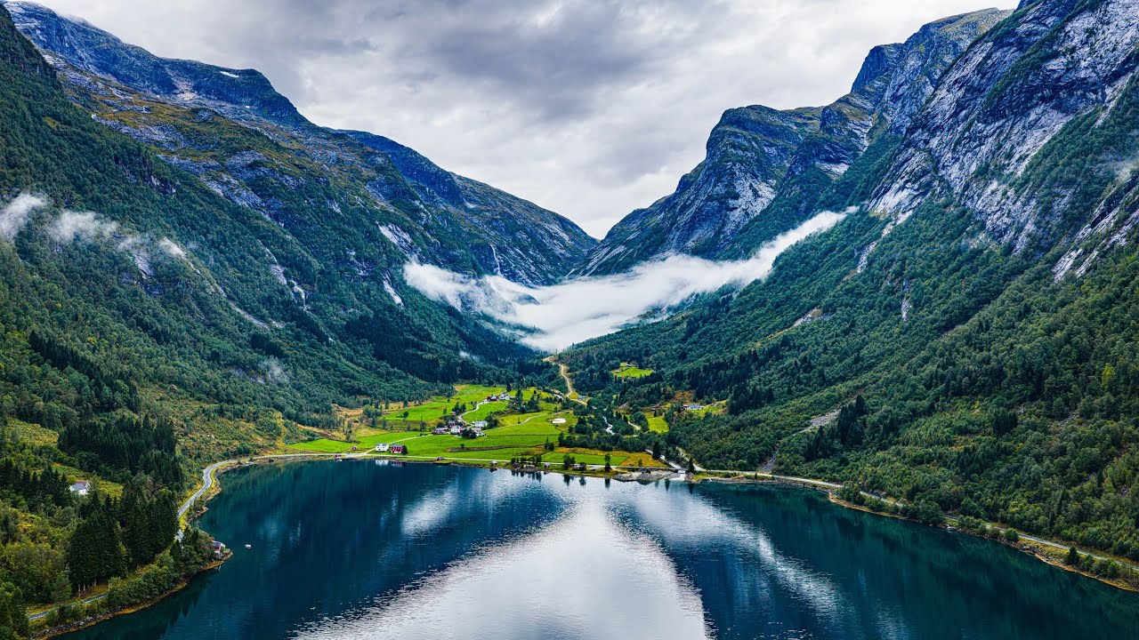 Under the Spell of Norway’s 🇳🇴 Misty Fjords and Mountains – 6K Drone Footage | DJI Mavic 4 Pro