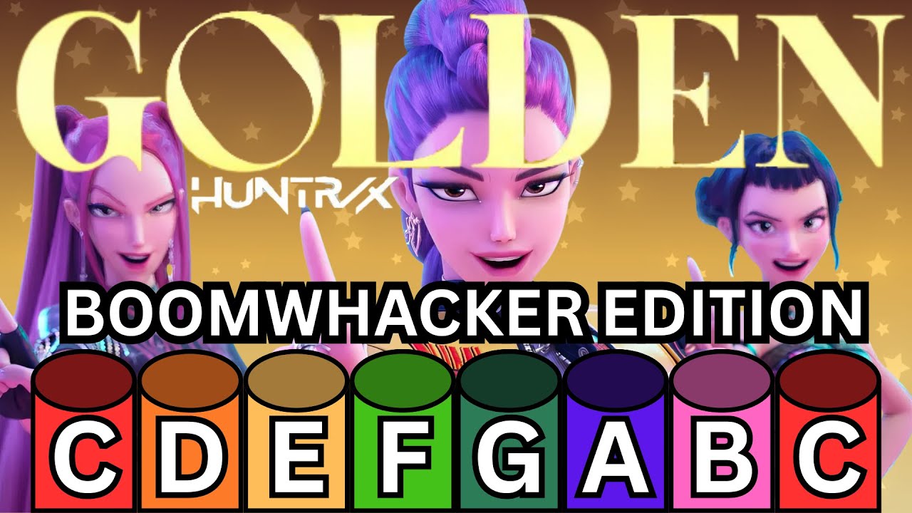 GOLDEN by HUNTR/X (Huntrix) - Play along for Boomwhackers 🎵