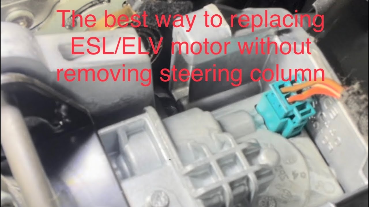 Mercedes Benz W204/W207/W212 ESL/ELV motor replacing without removing the Steering Column