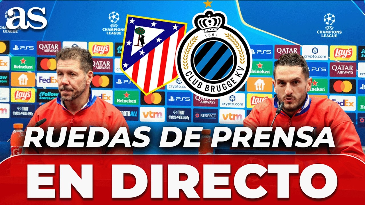 SIMEONE, EN DIRECTO | RUEDA DE PRENSA tras el ATLÉTICO DE MADRID vs. BRUJAS | CHAMPIONS LEAGUE