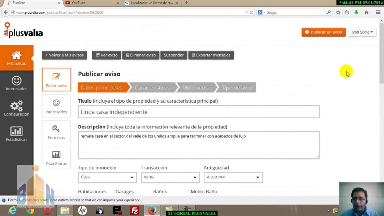 tutorial plusvalia
