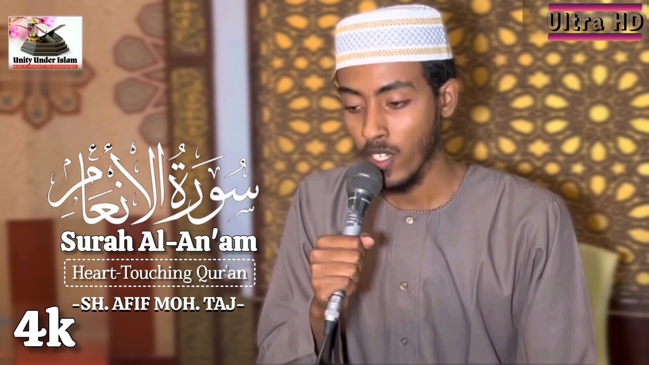 [4K ULTRA HD] Verses from Surah Al-An'am | Heart Touching recitation | Sh. Afif Mohamed Taj