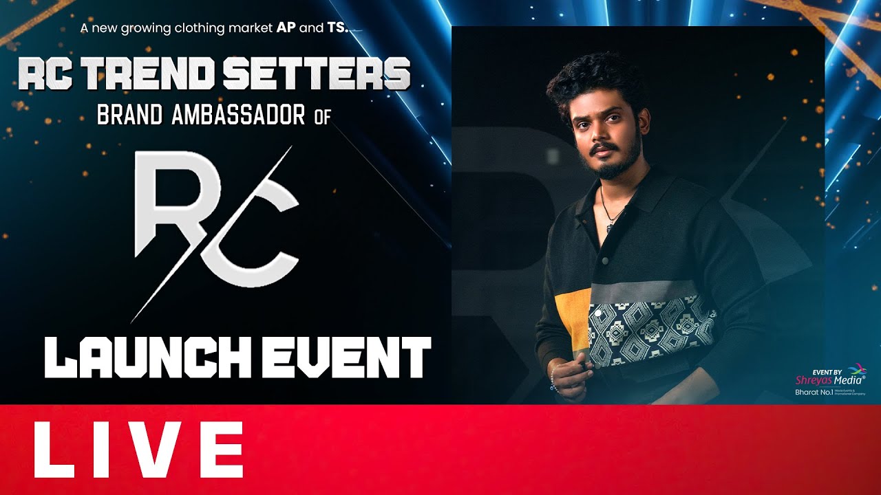 RC Trend Setters Brand Ambassador Launch Event LIVE | Akash Puri | Shreyas Media