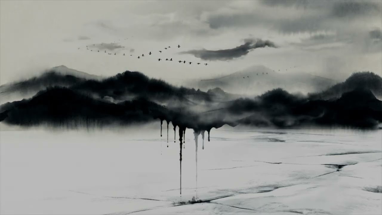 Chinese Ink Wash Serenity 4K – 2 Hours Nonstop Shui Mohua Art & Relaxing Music