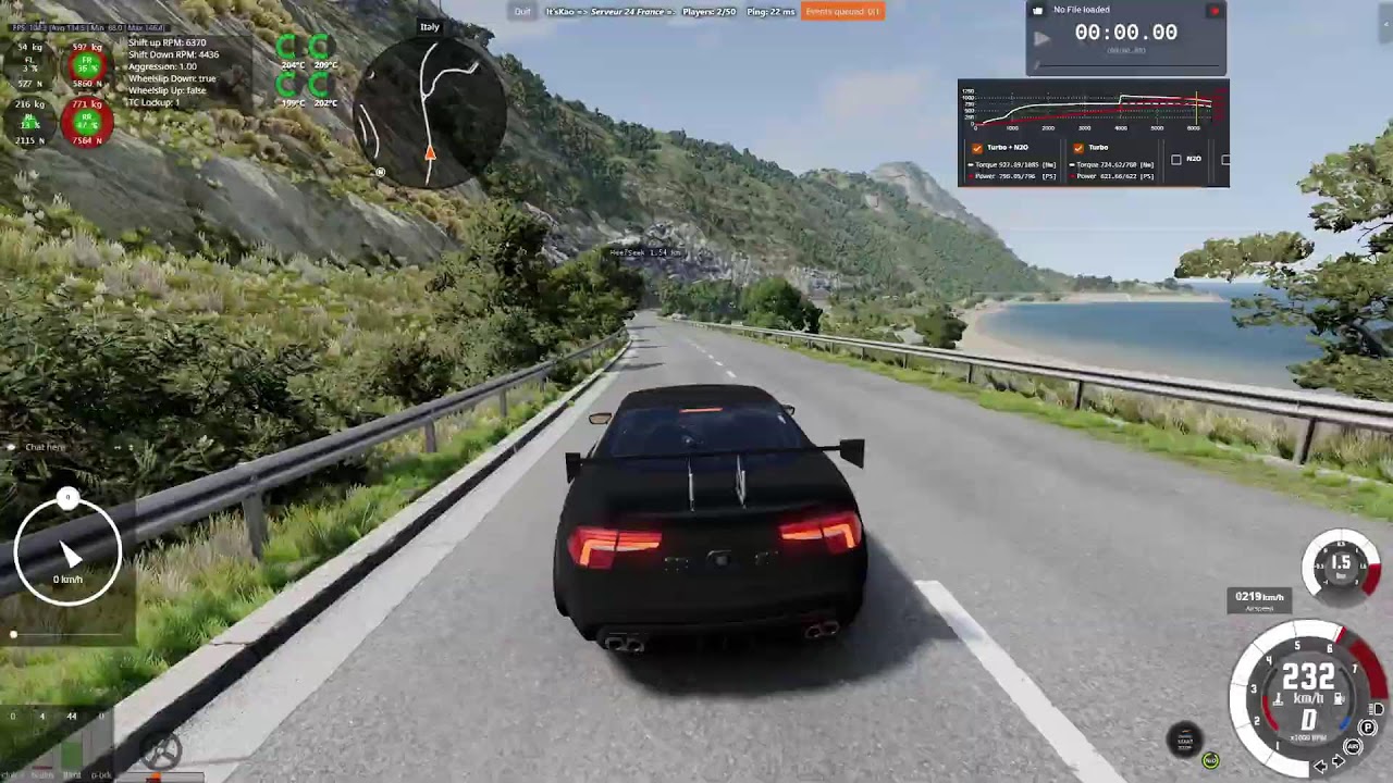 Kiwi on SPA track, Italy, tuning the best car in the world, hee7 trying to steal his car (no...)