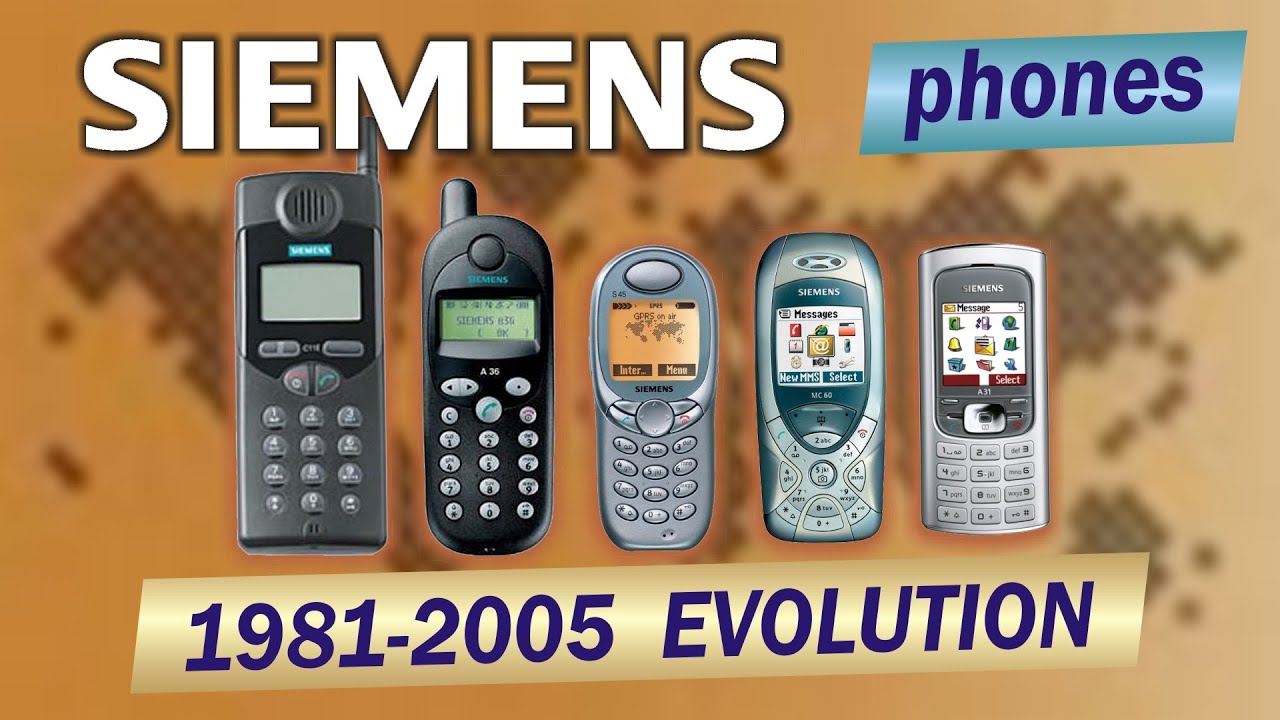 Siemens phones evolution 1981-2005 | 140+ models | 30 commercials