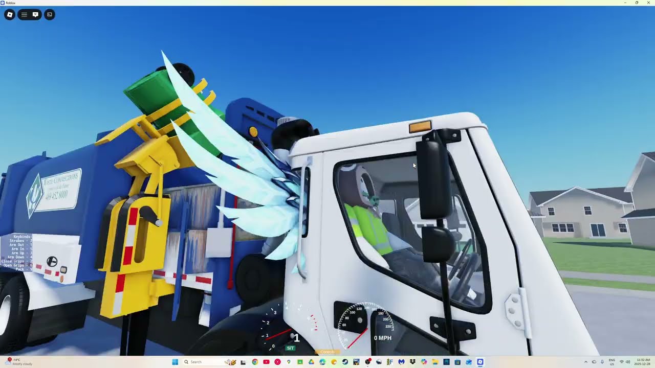 Waste Connections 110054 Mack Labrie Automizer on trash