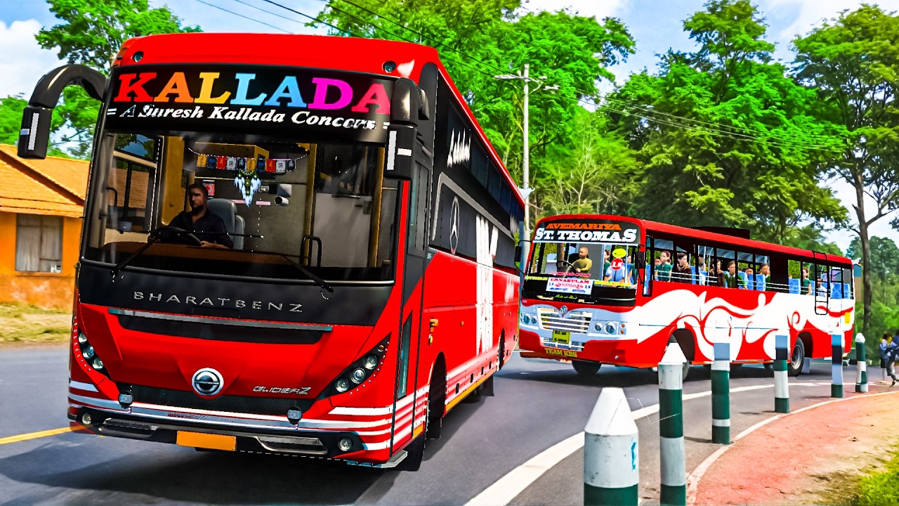 KALLADA NEW MG GLIDER BS6 DANGEROUS TRIP IN KERALA ROADS 🔥😮ETS2 GAMEPLAY Indian Mods