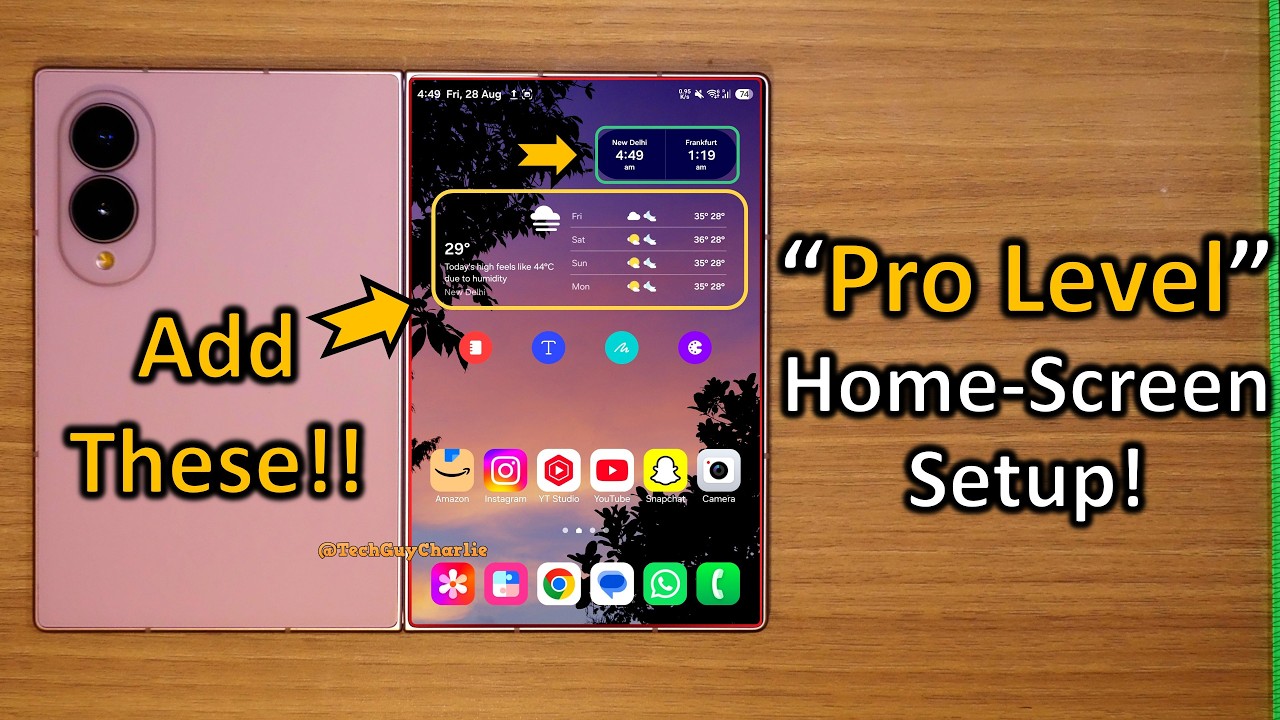 The ONLY Home Screen Setup You'll Ever Need On Your Fold 8!! 💯