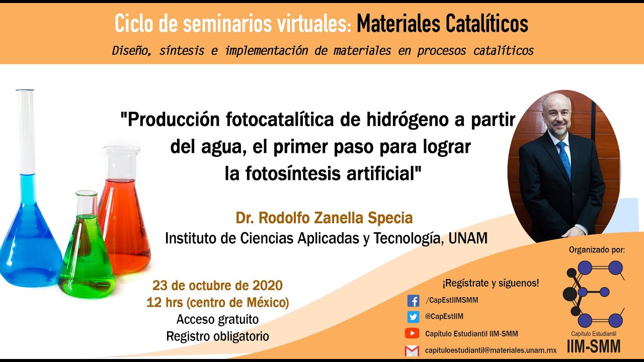 Producción fotocatalítica de hidrógeno a partir del agua.