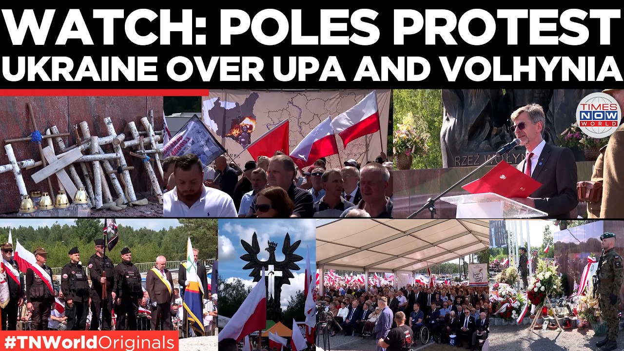ANTI-UKRAINE PROTEST: Poland Slams Zelensky's 'Cult of War Criminals' | Times Now World