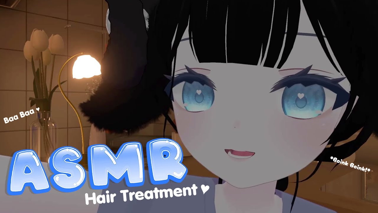 ASMR 💙 Comfy Homemade Hair Treatment【VRChat】