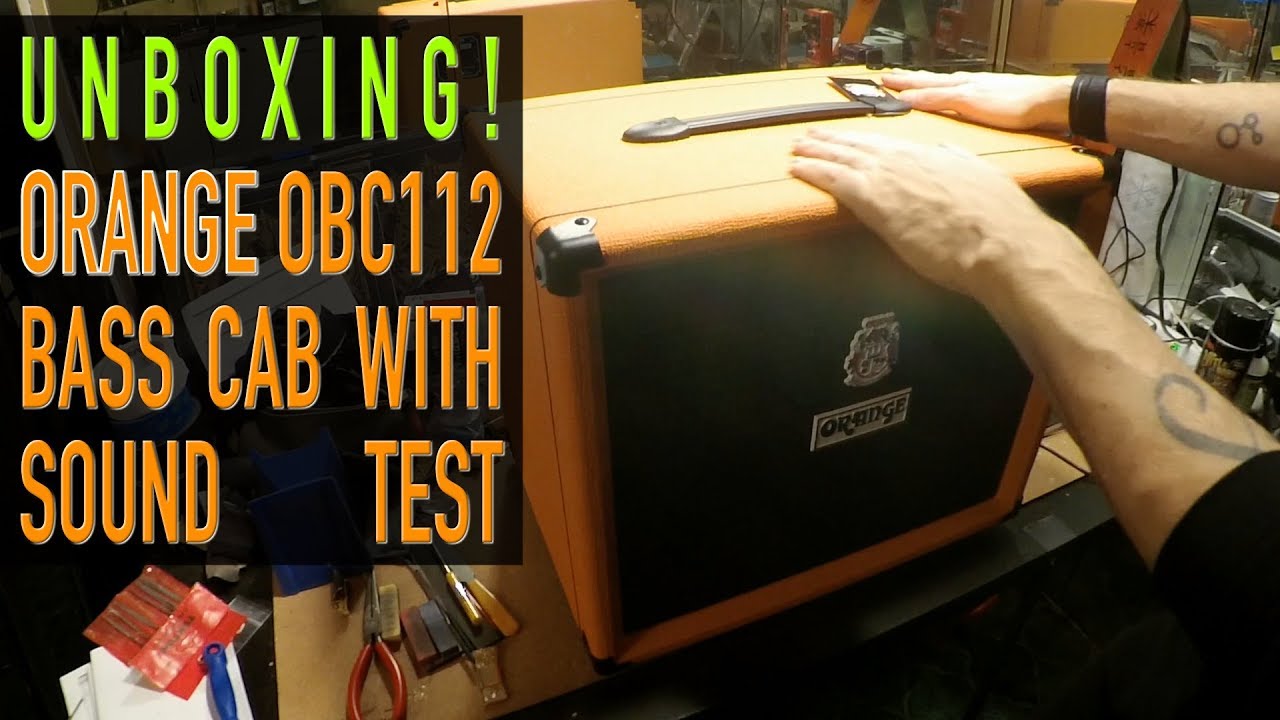 Orange Bass Cab Unboxing And Sound Test