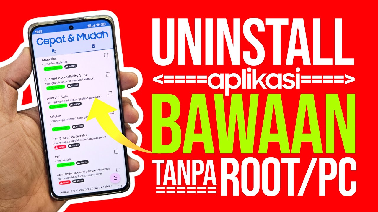 Cara Hapus Aplikasi Bawaan Android TANPA ROOT dan TANPA PC