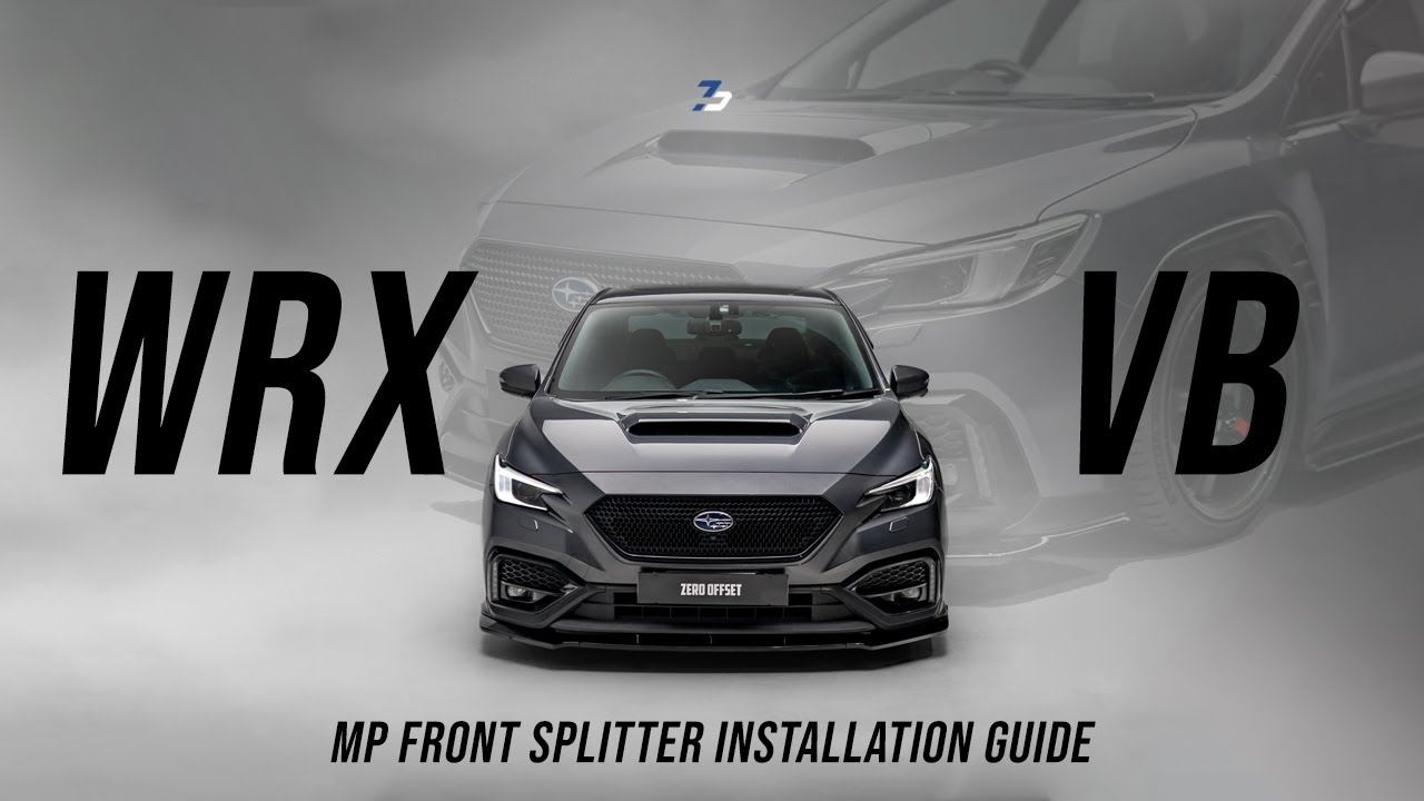 The Aggressive MP Front Lip/Splitter Installation Guide for WRX VB