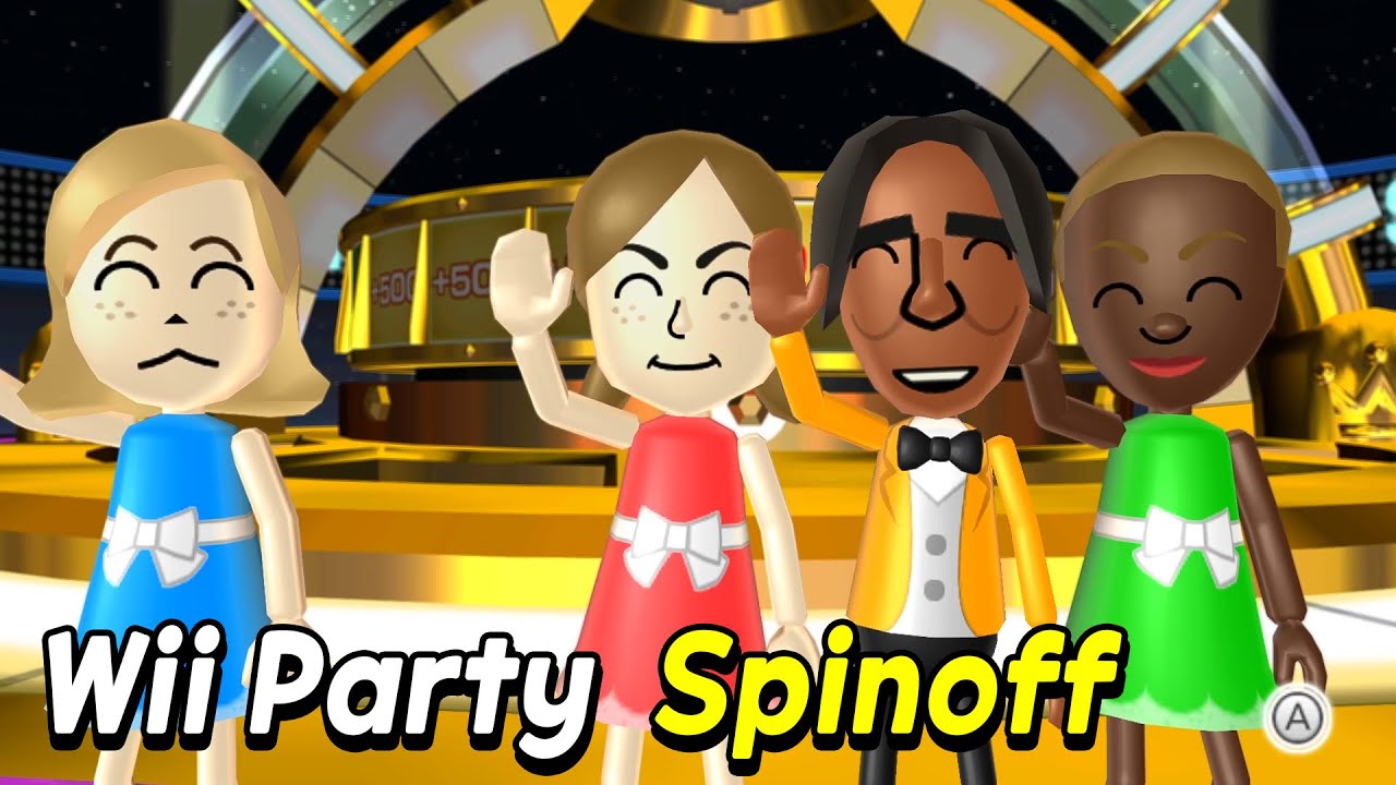 Wii Party Spinoff gameplay Daisy vs Lucia vs Emma vs George | AlexGamingTV