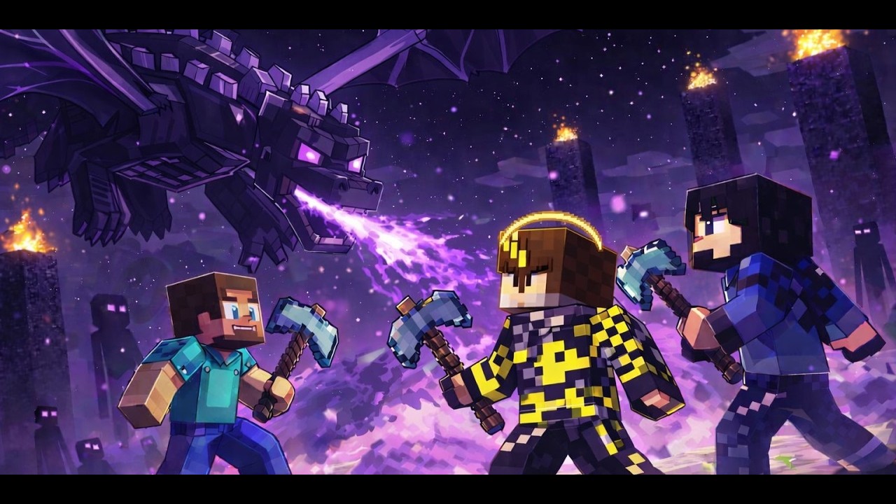 Finalizamos o Ender Dragon!!! 