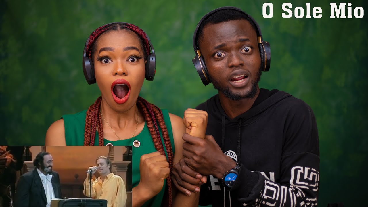 OUR FIRST TIME HEARING Luciano Pavarotti, Bryan Adams - 'O Sole Mio (Live) REACTION!!!