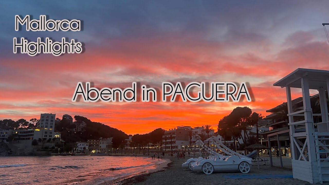 Magischer Sonnenuntergang in PAGUERA 🌅 Abendstimmung an Promenade und Stränden 🌅