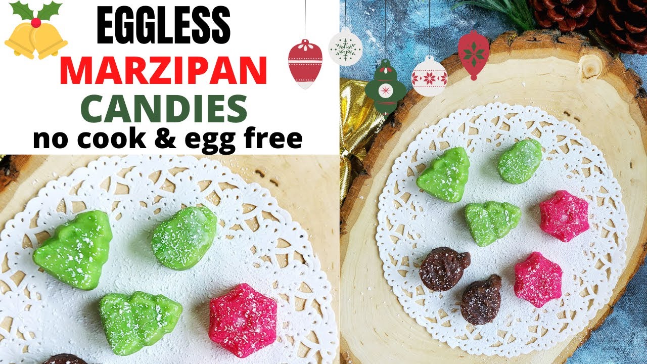 Eggless Marzipan Recipe | no cook & egg free marzipan recipe