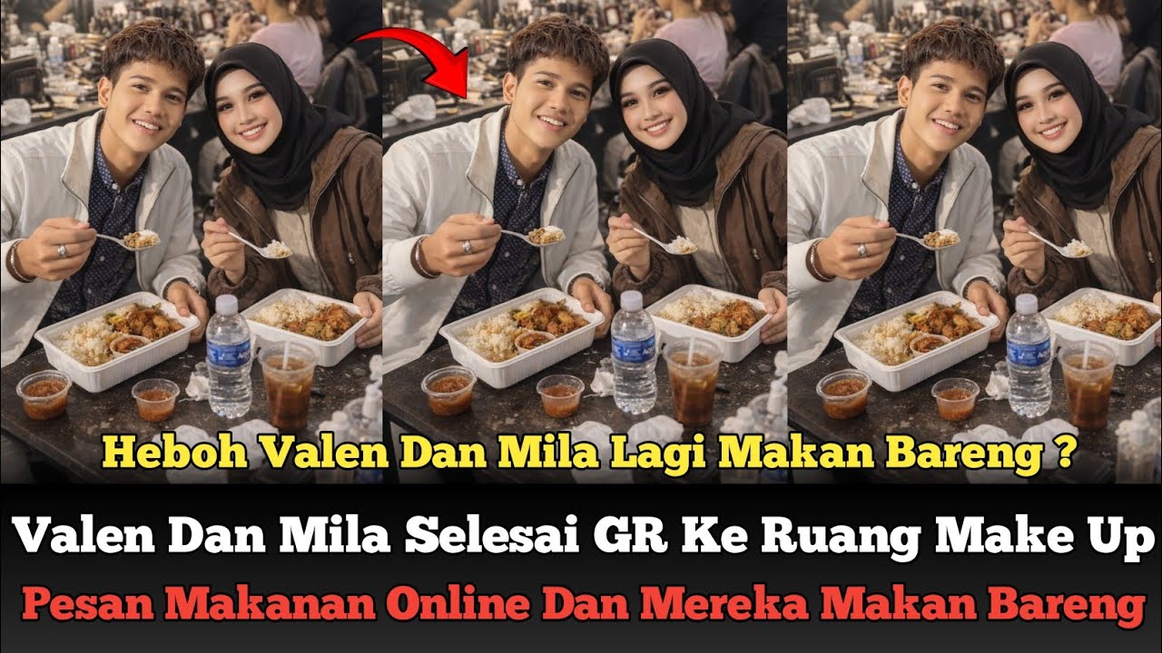 Tampak Valen Dan Mila Lagi Makan Bareng Di Ruang Make Up !