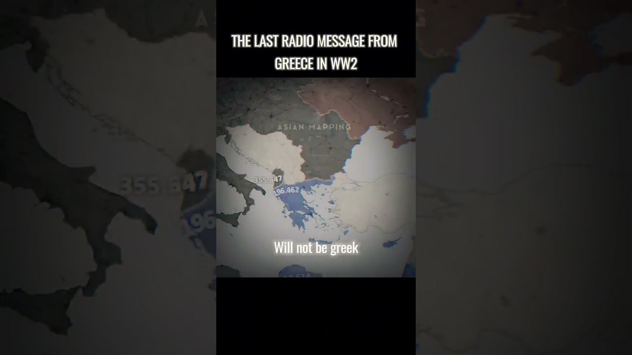 Greece&rsquo;s Last Radio Message in WW2 #history #greece #ww2
