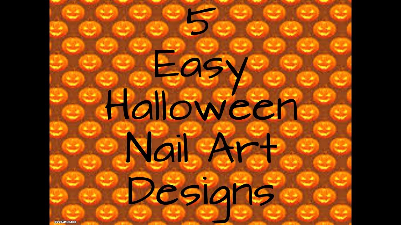 5 Easy Halloween Nail Art Designs