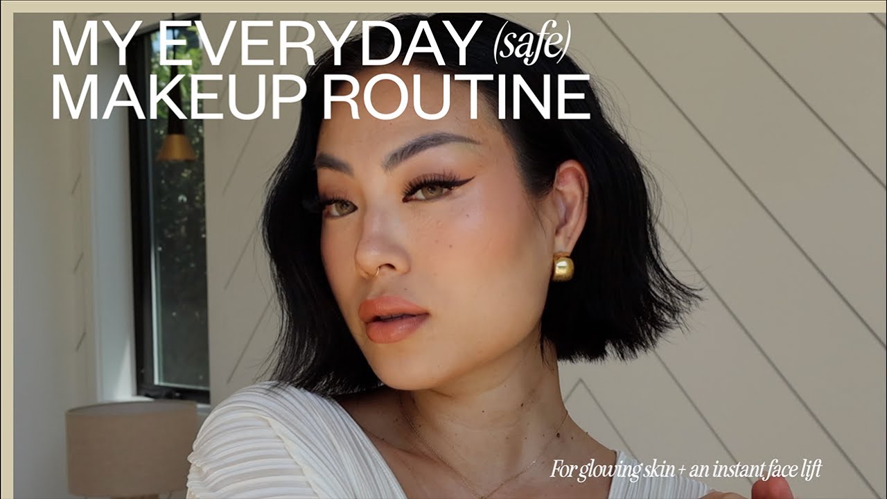 GRWM | summer makeup for glowy skin, safe makeup routine, clean beauty