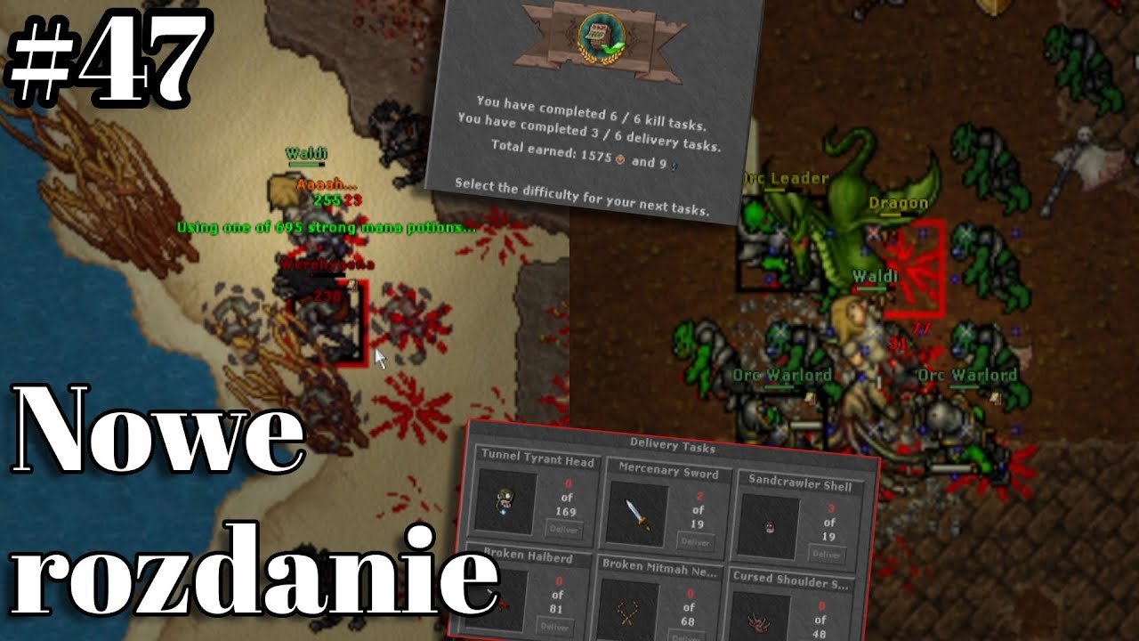 Tibia Ek #47, Kolejne wyzwania, nowe delivery nie dowiozę, dzień z gierki 6