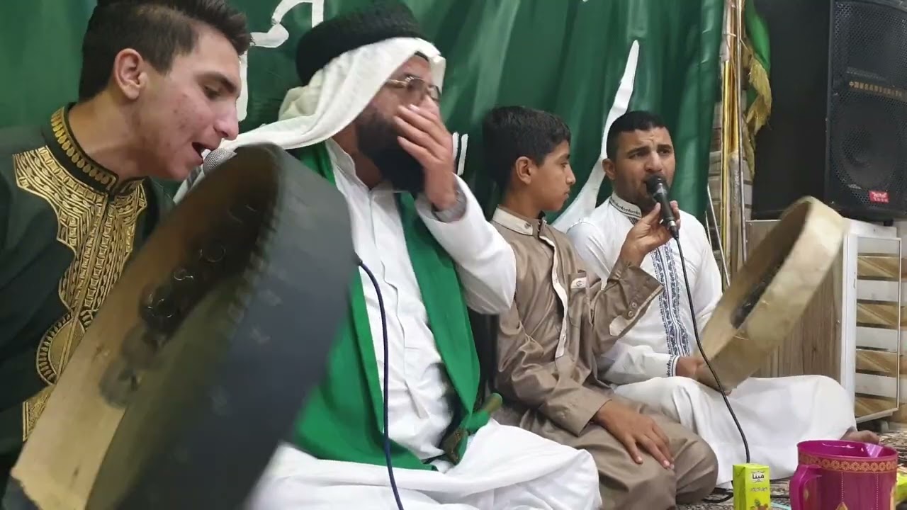 سيد سعيد الصميدعي في التكية الصميدعية في كركوك