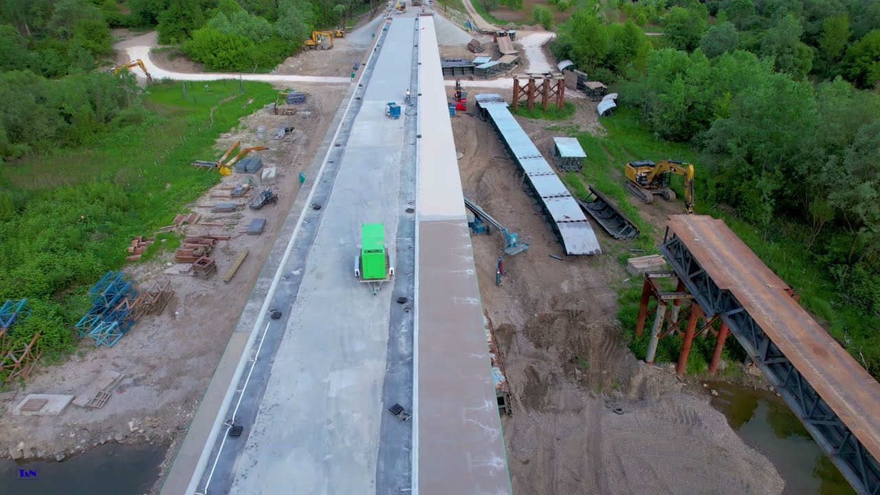 Remont mostu w Ostrowie Stan na 17 maja | Bridge under renovation May 17 update