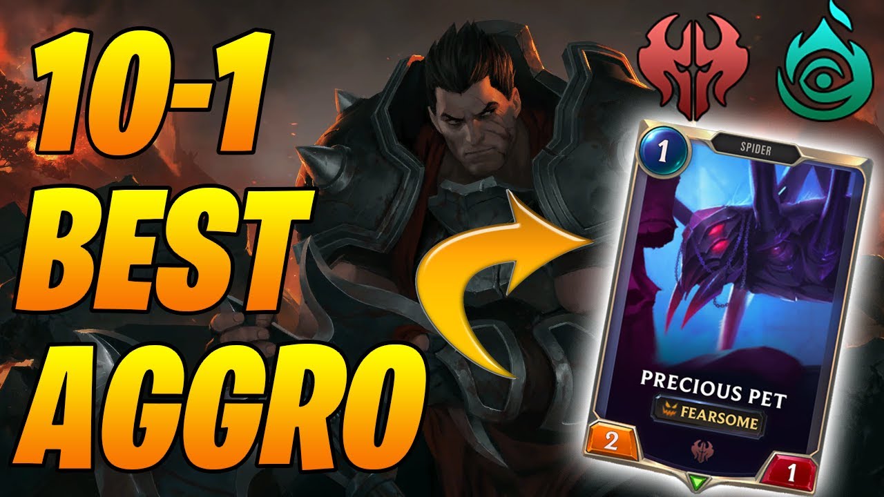 10-1 New Spider Aggro! Fast Top 200 Masters Climb | Legends of Runeterra | Controltheboard