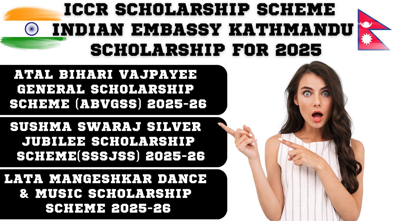ICCR Indian Embassy Scholarship for Nepali Students 2025 😱🔥|| Nepal Scholarship 2025