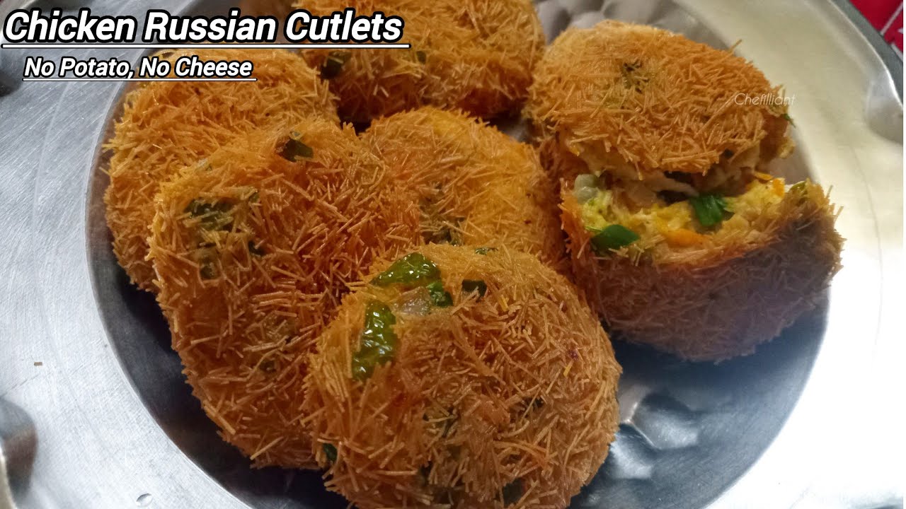 Chicken Russian Cutlet Recipe | Street Style Russian Kebab | Chicken Russian Cutlet 