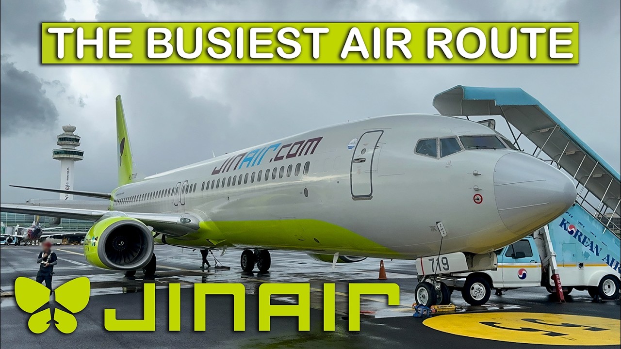JIN AIR'S B737-900 Economy on the WORLD'S BUSIEST Air Route