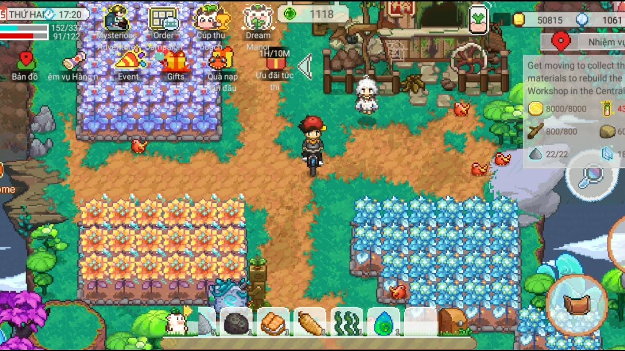 Harvest Town | tập 35 | Sửa vườn hoa lại cho làng tinh linh ( Loli )