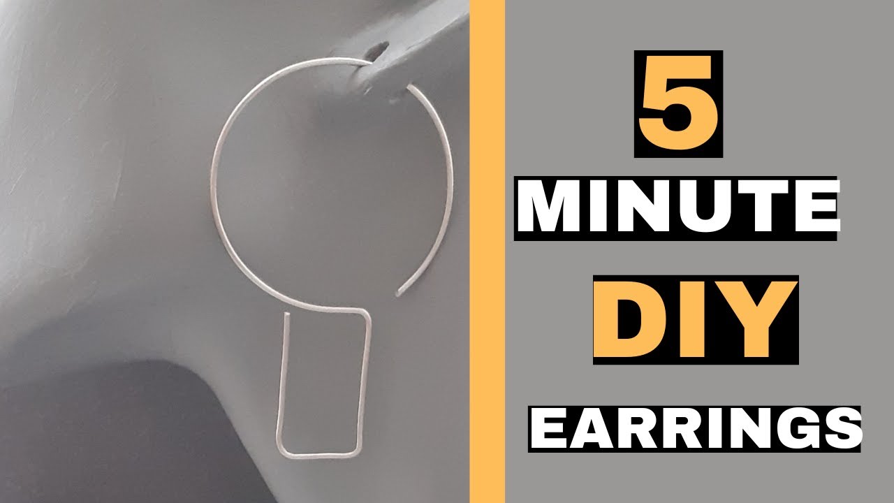DIY Minimalist Geometric Earrings | Easy Wire Jewelry Tutorial for Beginners