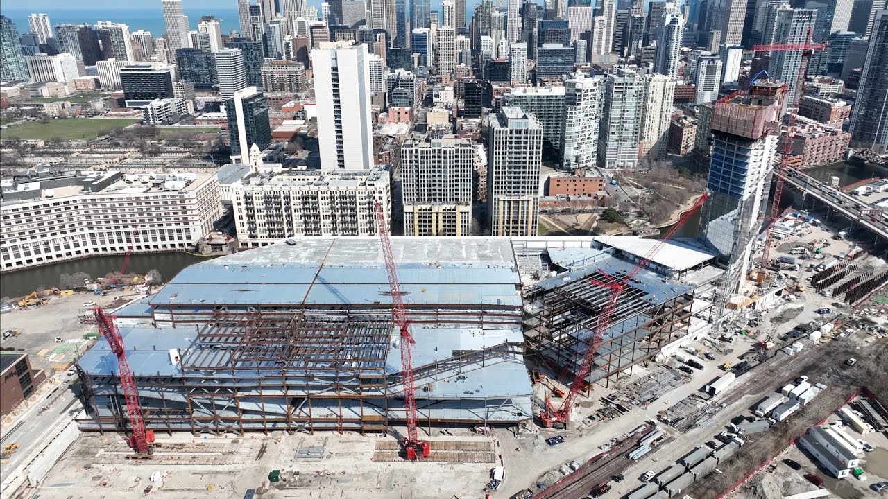 Bally&rsquo;s Casino Construction Site | Chicago [Drone View] [Mar 2026] Now Opening 2027