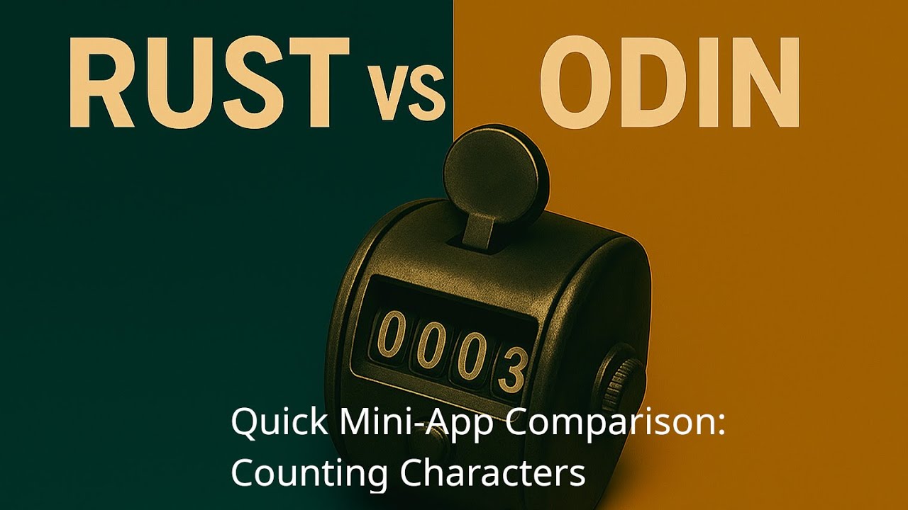 Rust и Odin: насколько они на самом деле отличаются? (Обзор сборки мини-приложения)