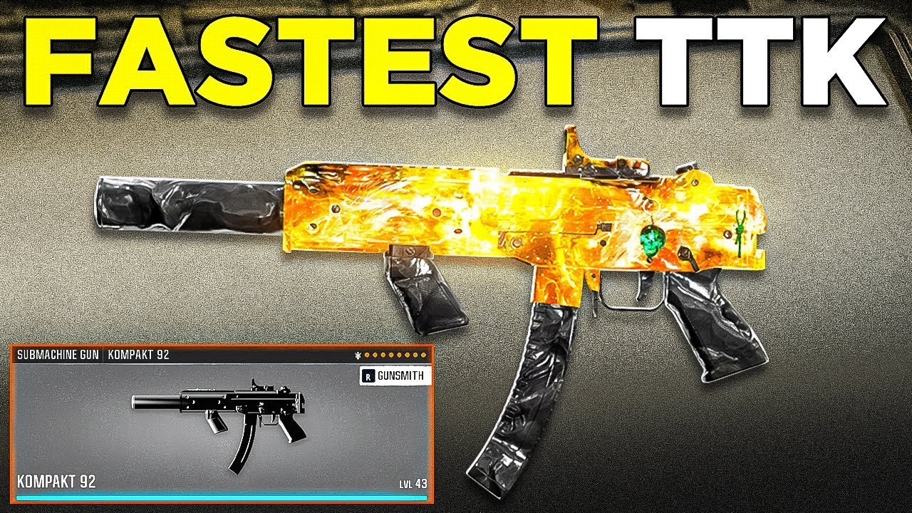 now FASTEST KILLING SMG in BLACK OPS 6. KOMPAKT 92! 🔥(best KOMPAKT 92 Class Setup) BO6 Warzone