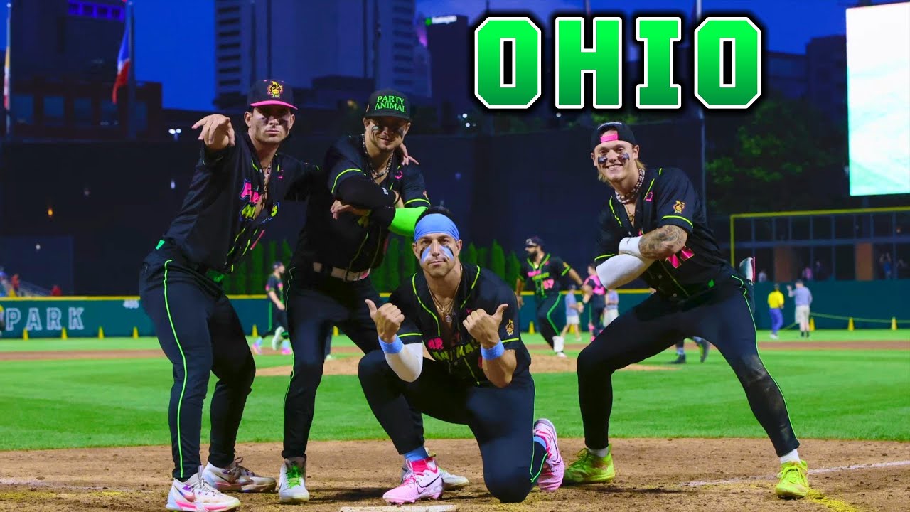 Day in the life as a PARTY ANIMAL!! Playing the Savannah Bananas in Ohio!! GAME TWO!!!