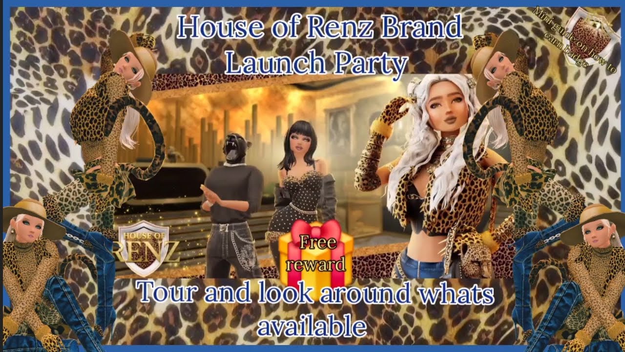 Melissajdiamonds avakin life tour of House of Renz Brand Launch Party and whats available there 